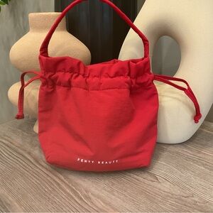 Fenty Beauty Bold Red Cosmetic Bag or purse